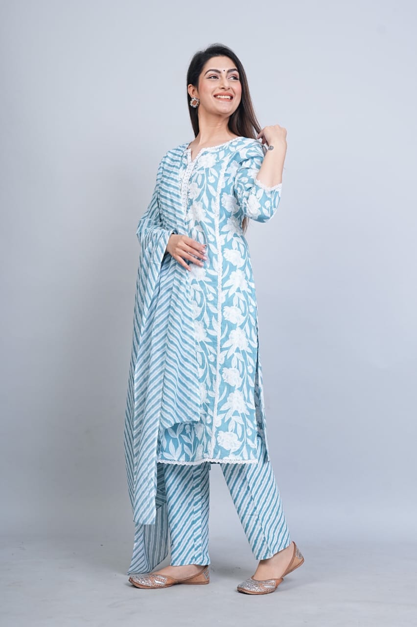Serene Light Blue Kurti